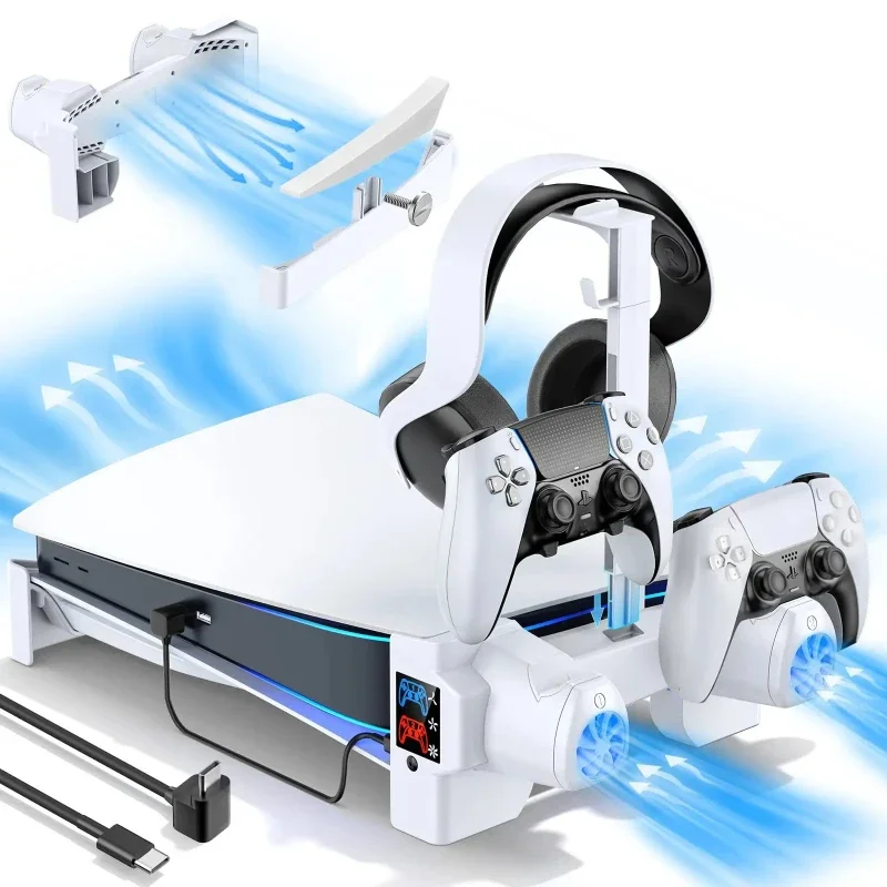 

PS5 Horizontal Cooling Stand Playstation5 Charging Station