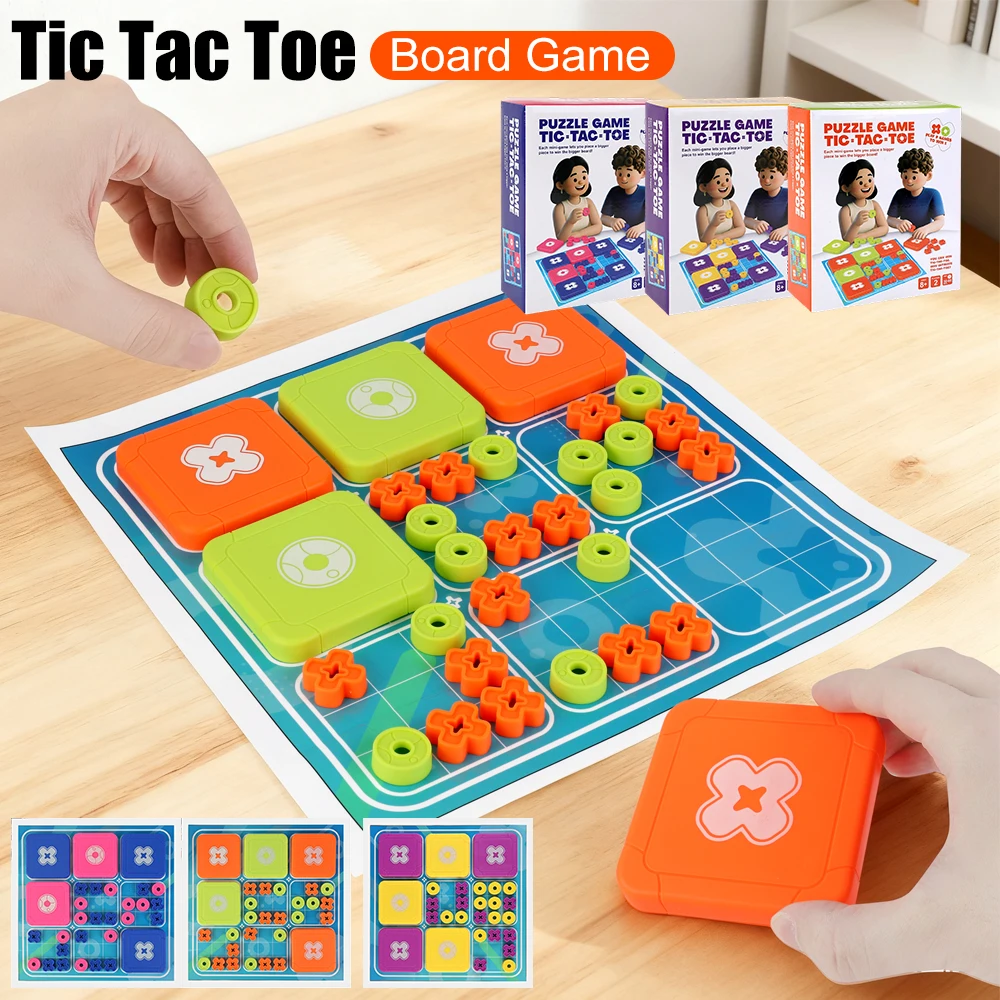 

Fun Tic Tac Toe Board Games For Family Game Night Festival Christmas Party Games Family Interactive Educational Tabletop Game