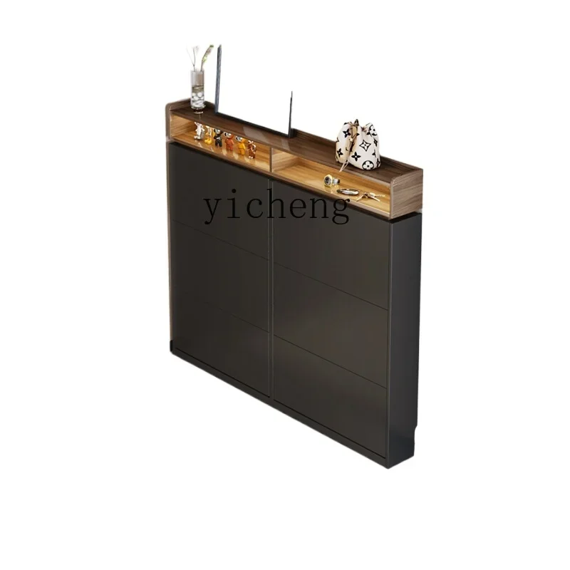 ZZ ultra-thin shoe cabinet household door small apartment rack large capacity multi-layer storage