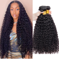 Curly Wave Human Hair Bundles Deep Curly Hair Brazilian Weaving 22 24 26 Inch 1/3 PCS Human Hair Remy Hair Extensions Natural