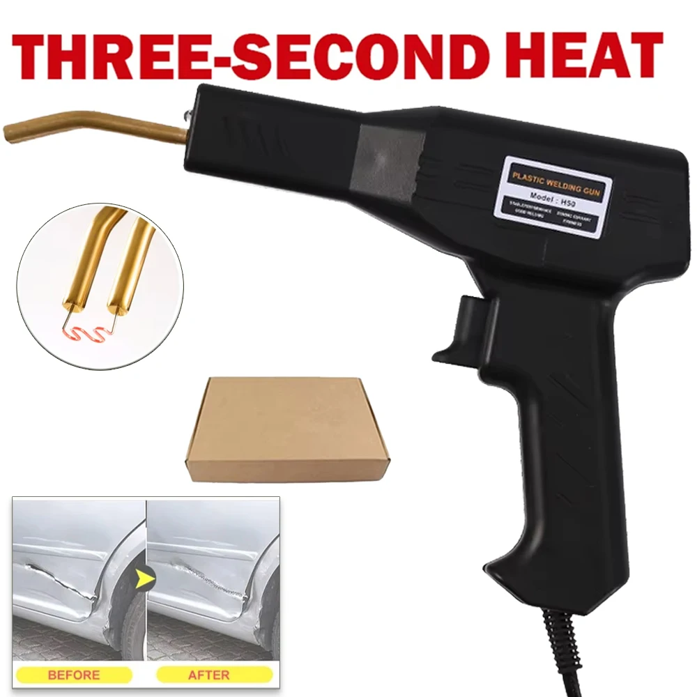 

Hot Stapler Plastic Welding Machine Plastic Bumper Soldering Iron 2 in 1 Garage Tools Car Bumpers Repair Kit PVC Welder Gun