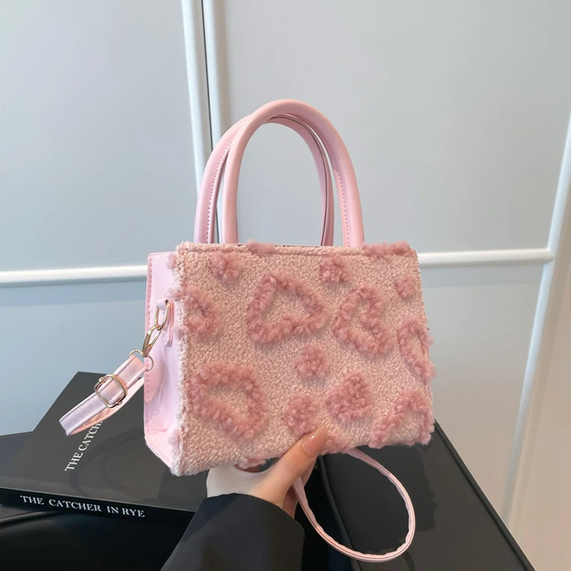 Pink Plush Heart Ha… - image