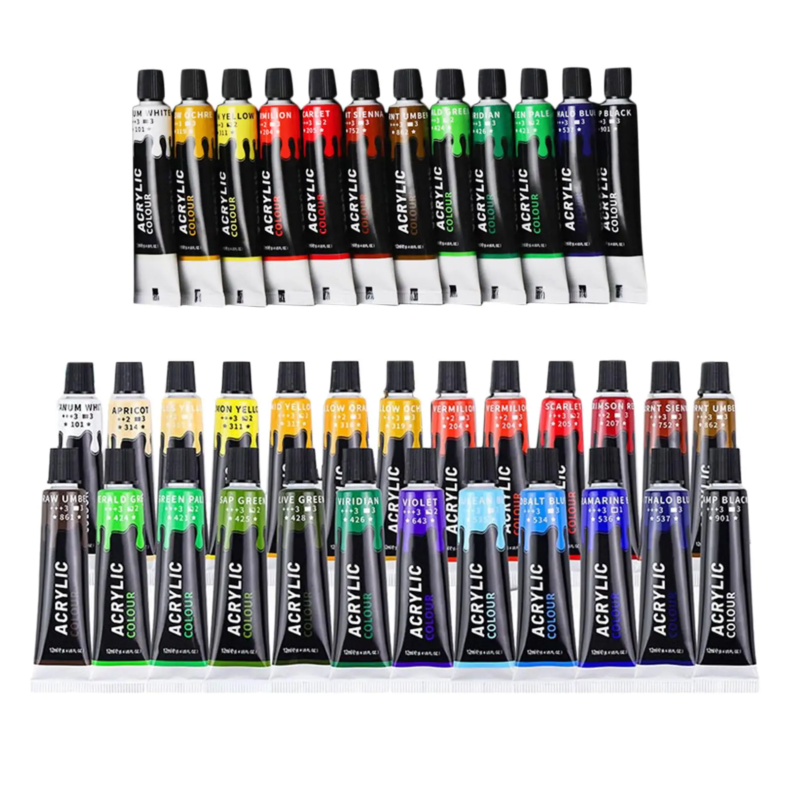 

Fading Vibrant Colors Rich Pigments 12ml for MDF Wood Canvas Rocks Cardboard
