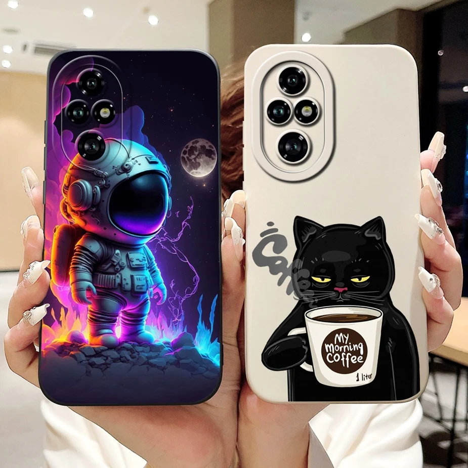 For Honor 200 Pro Case ELP-AN00 Cute Fashion Cartoon Cover Soft Cameras Protection Case For Honor 200 Lite Honor200 Smart Bumper
