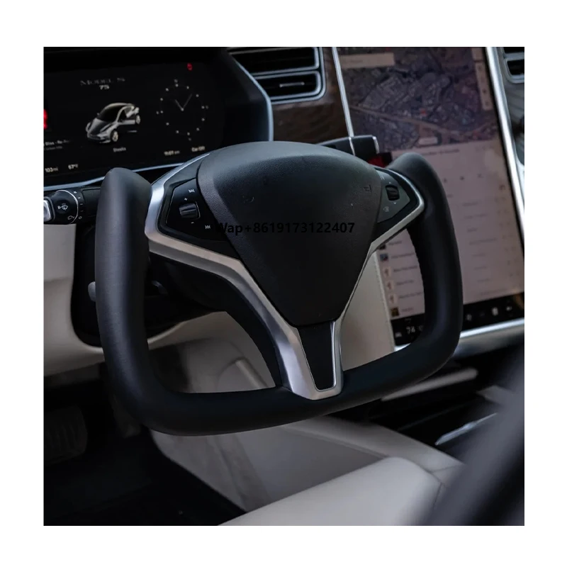 

Customizable Carbon Fiber Yoke Steering Wheel for Model S Steering Wheel 2014 2015 2016 2017 2018 2019