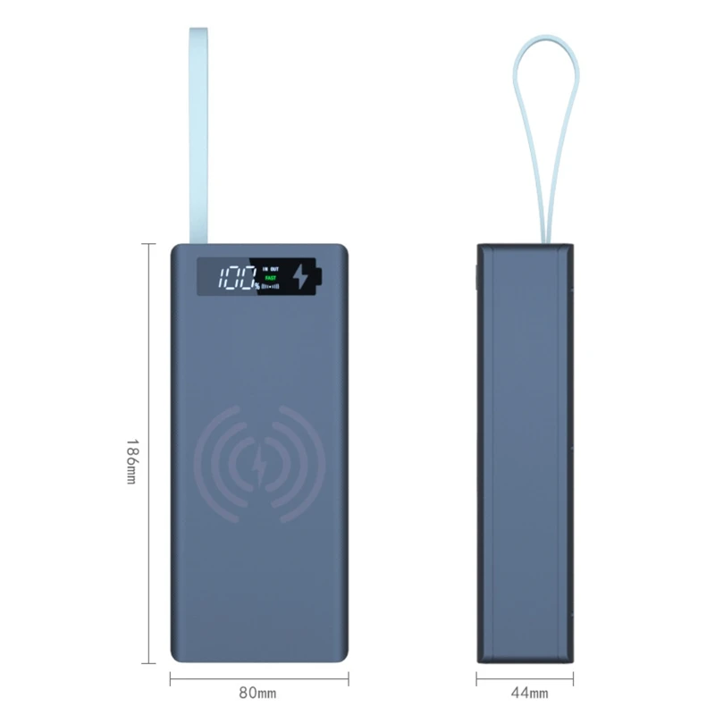 Hot Sale DIY Power Bank Case 18650 Batteries Power Box C16 Regular/PD/PDQI Version Power Bank Shell 16 Batteries Power Shell