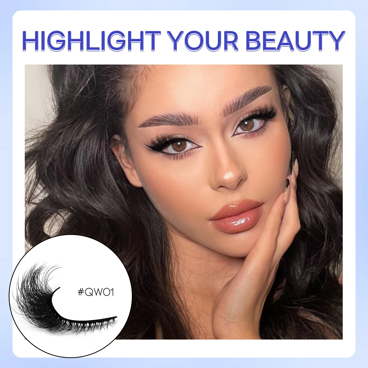 GROINNEYA رقيق القط جلدة ثلاثية الأبعاد فو المنك جلدة لينة كاملة رموش سميكة Wispy الرموش الصناعية مجعد جلدة رموش بالجملة