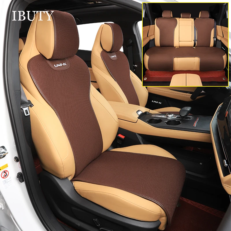 

For Changan UNI-K UNI K 2021 2022 Car Seat Cover Mat Four Seasons Linen Ice Silk Breathable Seat Cushion