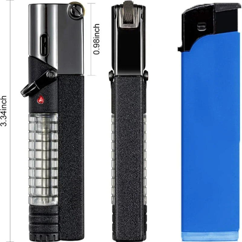 Aomai  Butane Fuel Lighter Torch Jet Lighter with Visible Gas, Lockable Flame, Windproof Lighters, Unique Gifts for Men, Women