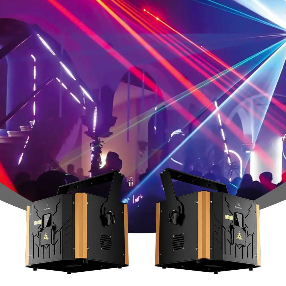 SHEHDS 20KPPS 6W RGB Animation Par Licht RJ45 ILDA APP Steuerung Protokolle Hochfrequenz Für DJ Disco Hochzeit Theater