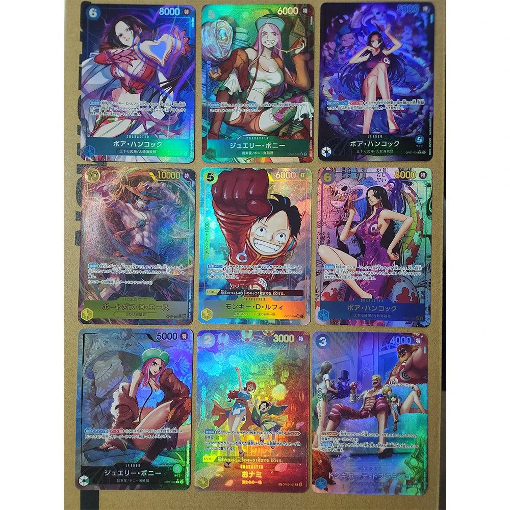 Anime One Piece DIY ACG Boys Battle Game Toys Collectible Cards Christmas Birthday Gifts Uta Boa Hancock Perona Roronoa Zoro