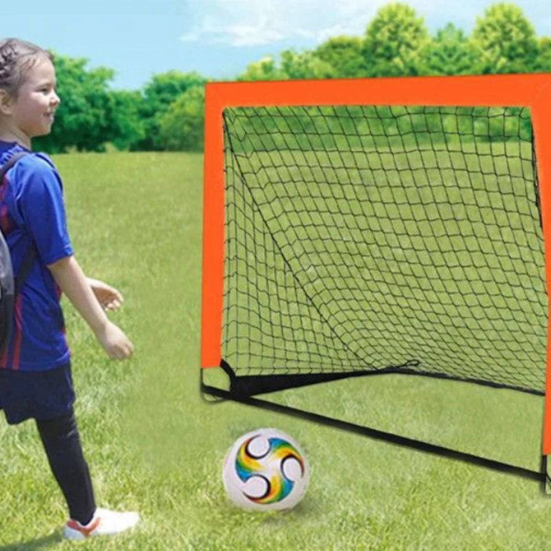 Portable Children's Soccer Goal, Soccer Training Net Frame, Movable Foldable Soccer Game Door Frame, Up Soccer Goal