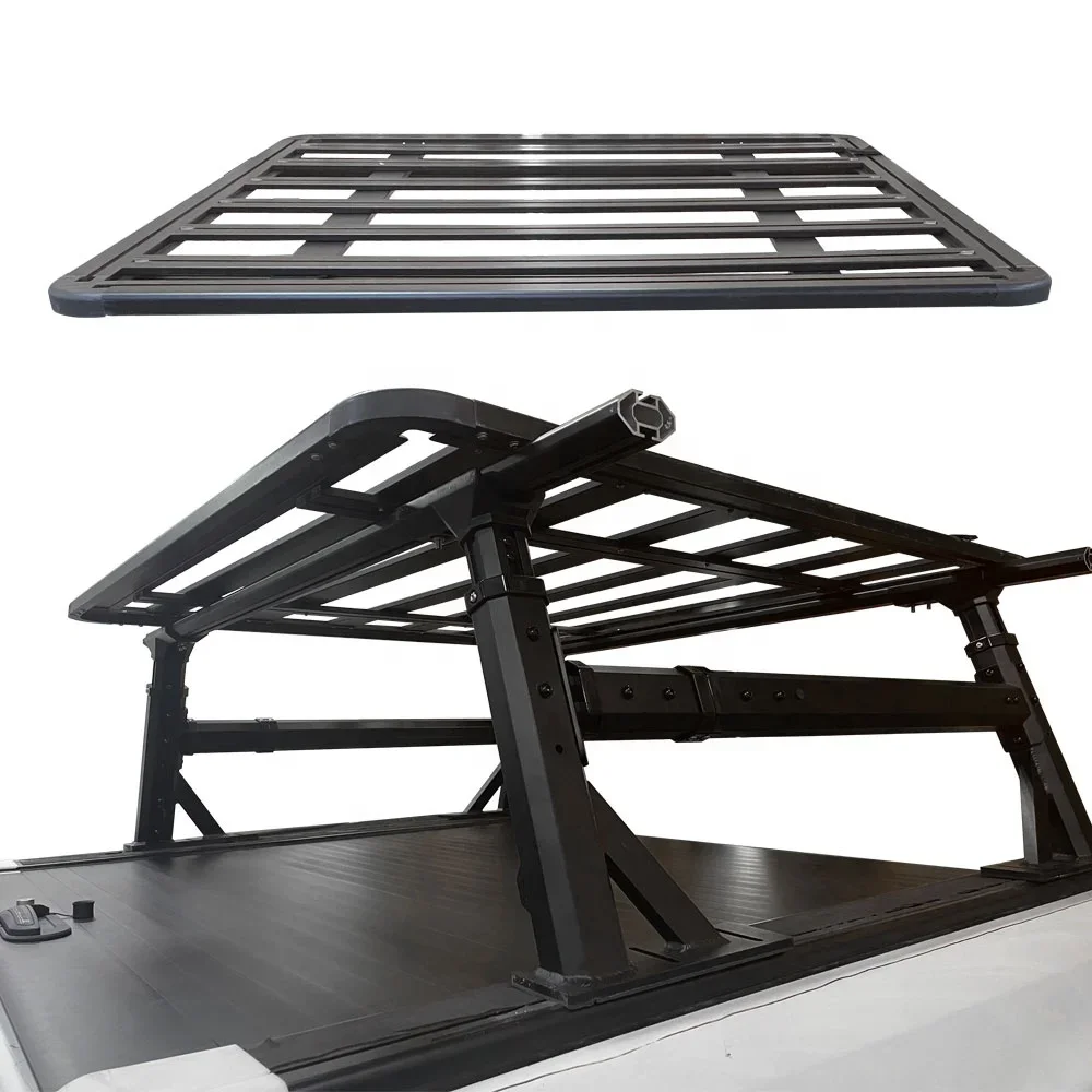 Wholesale 4x4 pickup truck accessories universal roof tray cargo luggage basket roof rack for SILVERADO Colorado