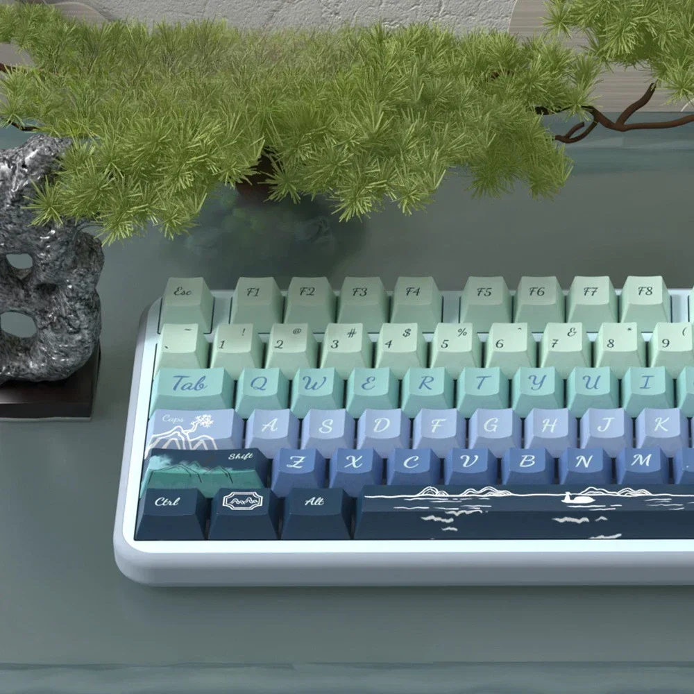 

Worry-free listening to the wind, original keycaps, original highly personalized customized pbt thermal sublimation mechanical k