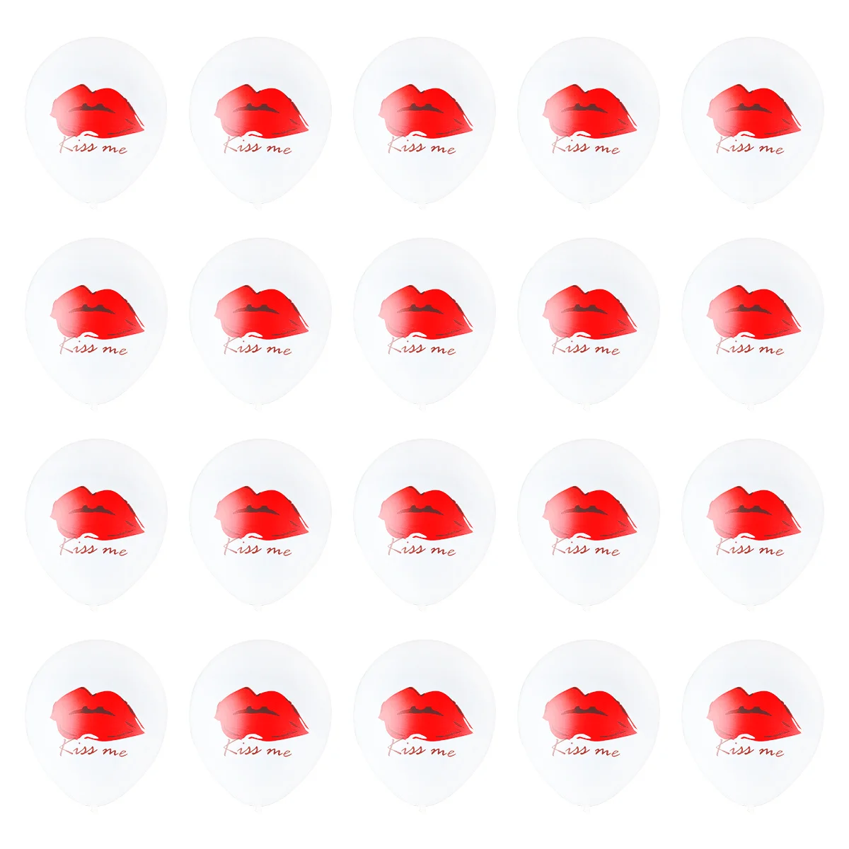 

20Pcs Red Lips Latex Balloons Romantic Party Decoration Wedding Supplies Balloon Valentine Day Party Decor
