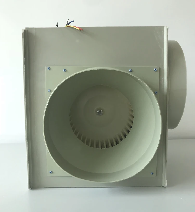 Лабораторный специальный антикоррозийный пластиковый центробежный вентилятор, вентиляционный шкаф, большой объем воздуха, малошумный вентилятор