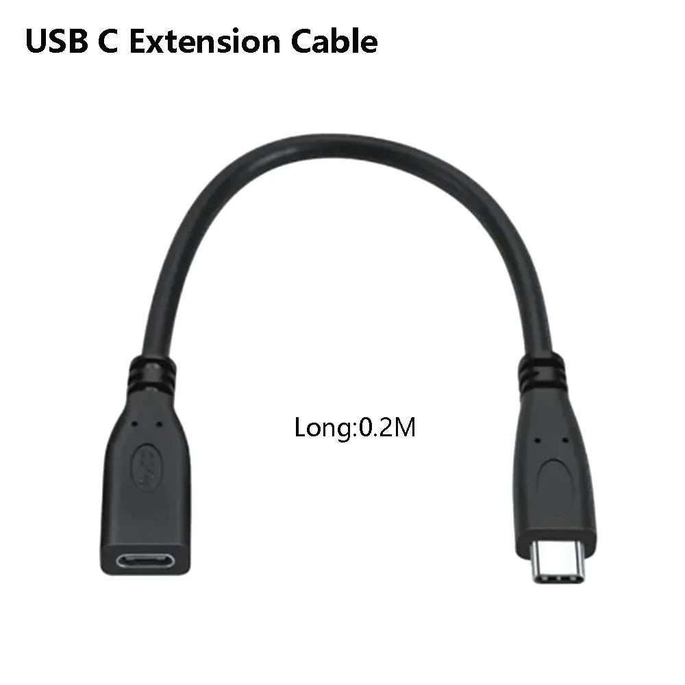 

USB 3.1 Extension Cable Type C Cable USB3.1 female to male Extended Connector line 19 core Mobile data charging line