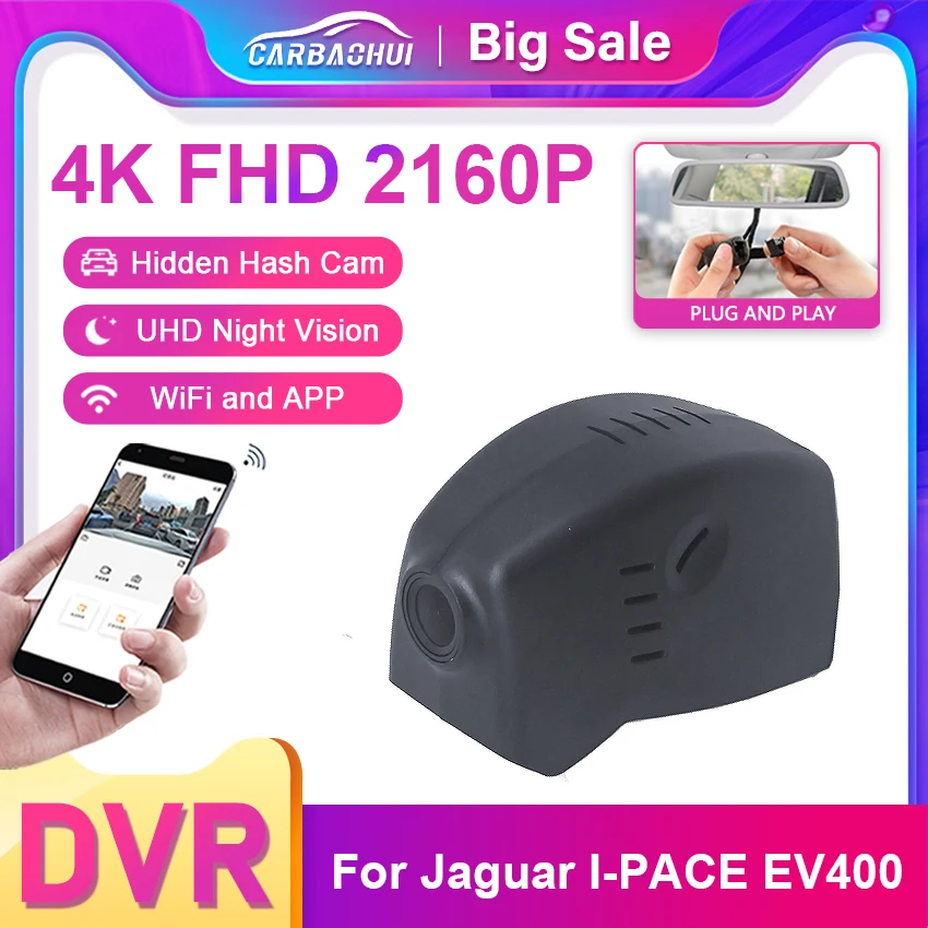 

Car DVR For Jaguar I-PACE EV400 HSE 2019 2020 UHD 2160P Easy to install Video Recorder Dash Cam Camera High Quality Night Vision