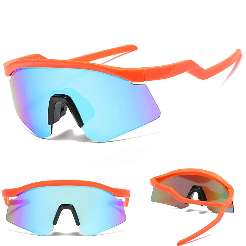 Lunettes de soleil demi-monture pour hommes et femmes, lunettes de soleil rétro respirantes, lunettes de conduite et de pêche, UV400, créateur de marque