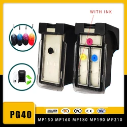 Vilaxh PG40Xl CL41Xl  For Canon PG40 CL41 Refillable Ink Cartridges Pixma MP140 MP150 MP160 MP180 MP190 MP210 MP470 Printers