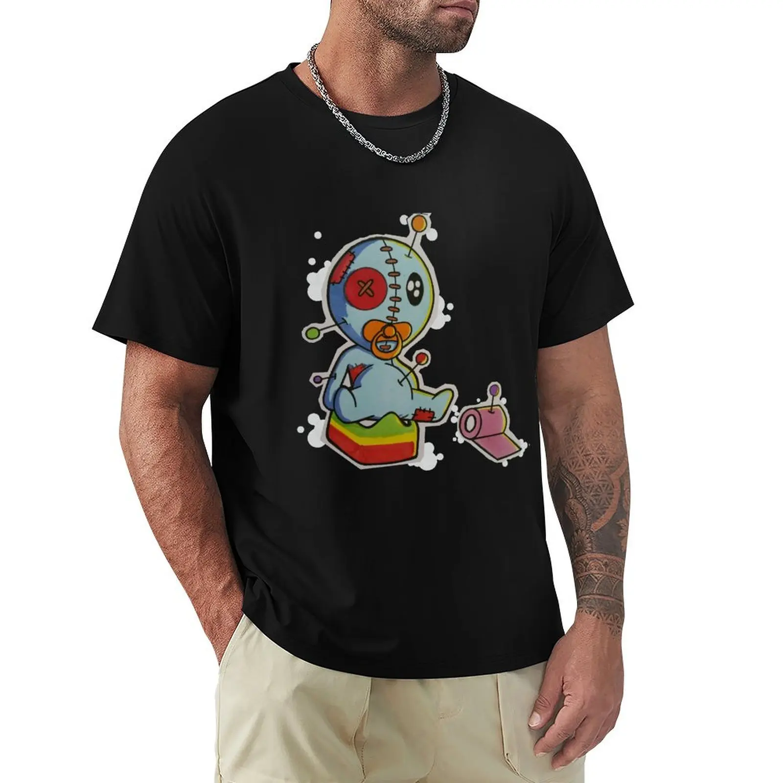 cute baby voodoo doll T-Shirt Fashion Simple Casual Tee Shirt