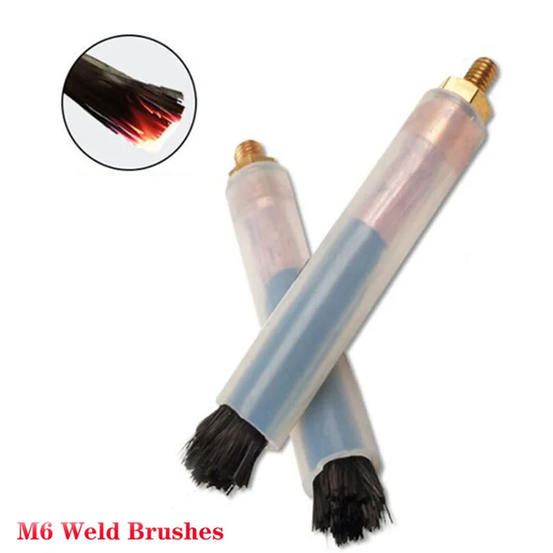 용접 심 비드 조인트 청소 연마 기계 클리너 용 10Pcs M6 용접 브러쉬 강철 용접 용 연마 브러시 헤드