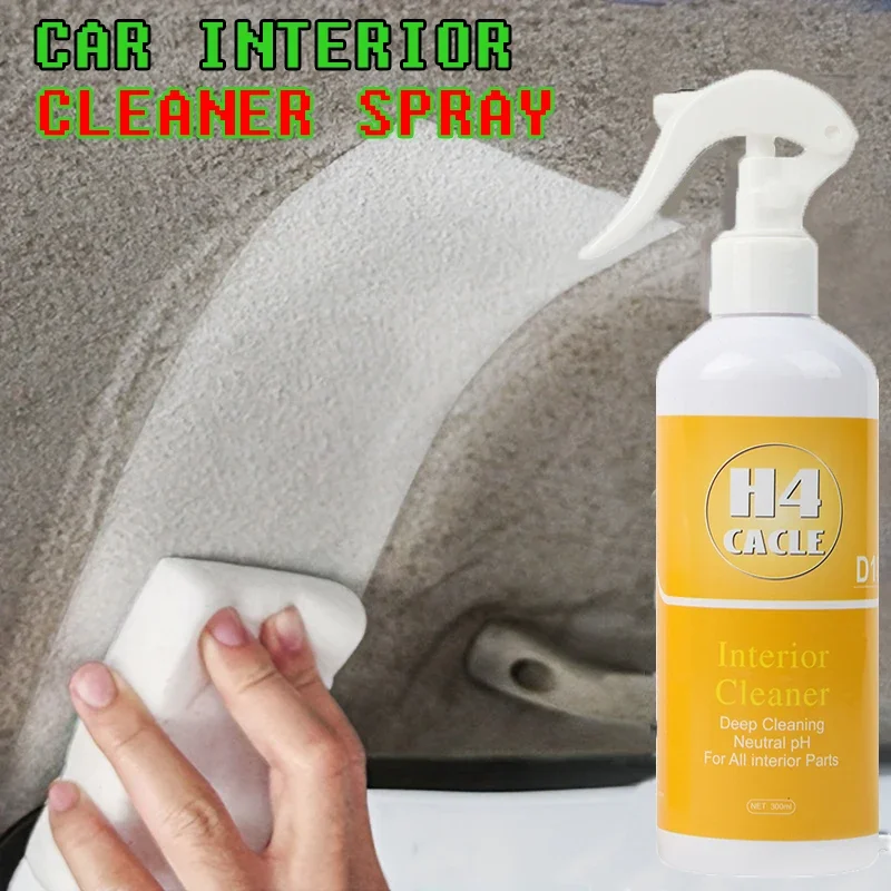 H4Cacle Multifunctional car upholstery cleaner car upholstery seat waterless wash powerful de-greasing cleaner universal