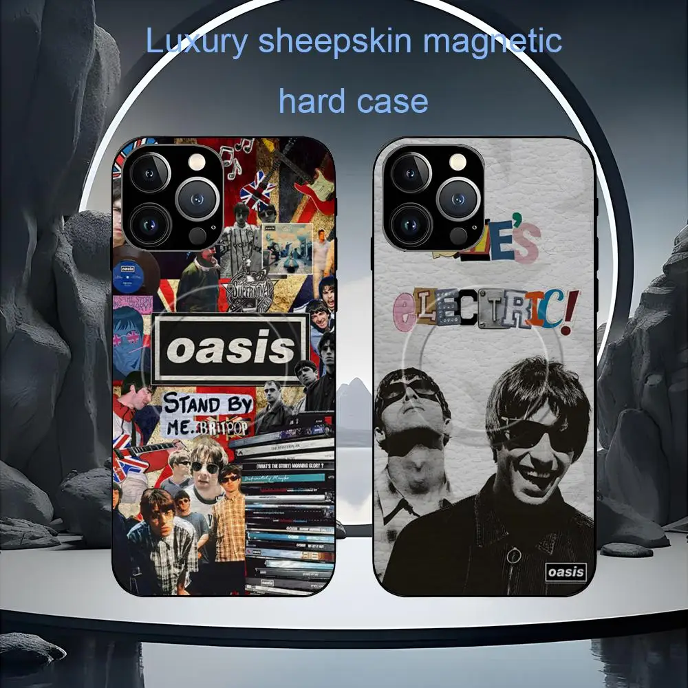 

O-Oasis Rock band Hot Phone Case For iPhone 17 16 15 14 13 12 11 Plus Pro Max High-end Luxury Magsafe Sheepskin