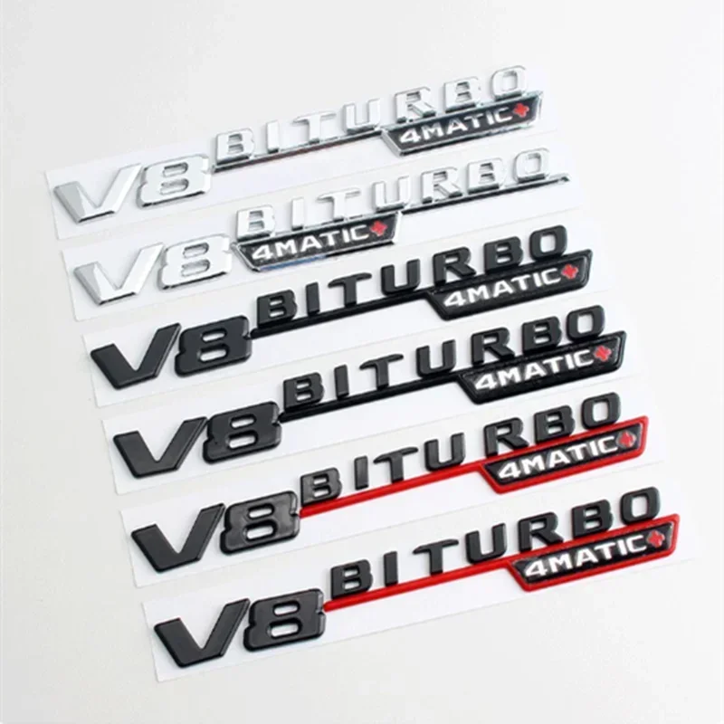 

Car Fender Side Emblem V8 Biturbo 4matic Logo For Mercedes C63S W205 E63S W213 S63 W222 GLC63S X253 GLE63S W167 AMG Accessories