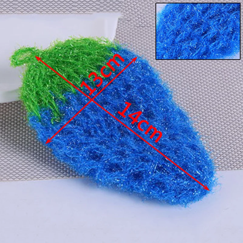 Stawberry acrylic fiber dish wash cloth clean towel for kitchen random weaving