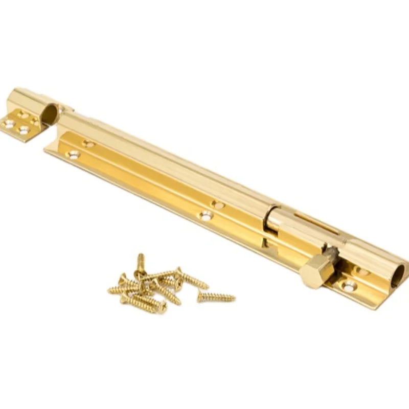 Furniture Hardware Hanging Bolts Aluminum Profiles Steel Hardware Sliding Brass Safety Latch Locking Door Bolts Tower Bolts