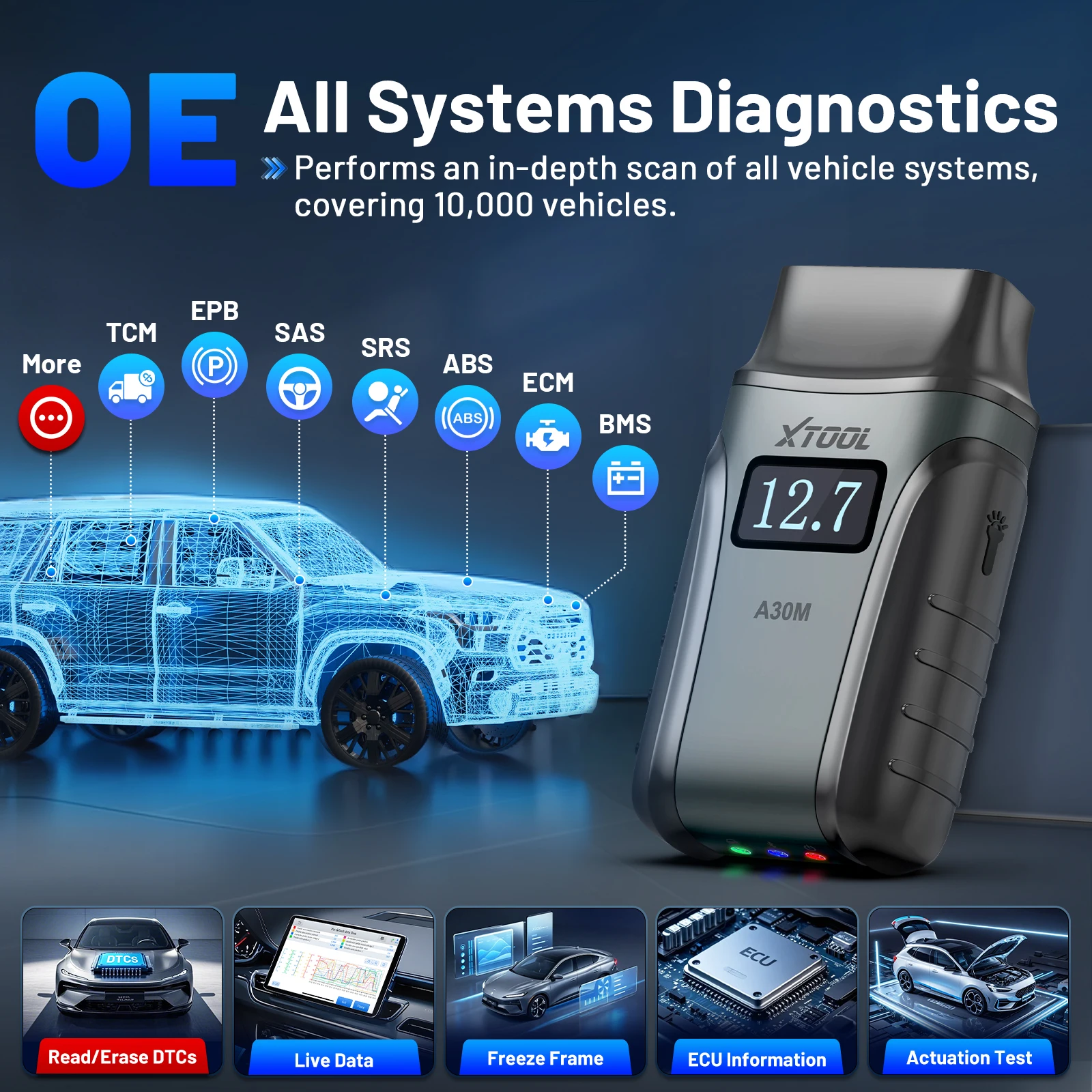 XTOOL Anyscan A30M Bluetooth OBD2 Scanner 3