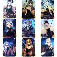 Anime High School D×D Nakano Fate Rem Yu-Gi-Oh Bunny Girl Black Silk Girl ACG Kawaii Classic Game Anime Collectible Card Toy