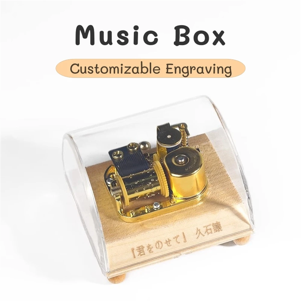 Acryl-Bogen-Spieluhr, kann nicht in Liebe zufallen, du bist mein Sonnenschein, Tori No Uta, anpassbare Geburtstagsgeschenke, Souvenirgeschenk