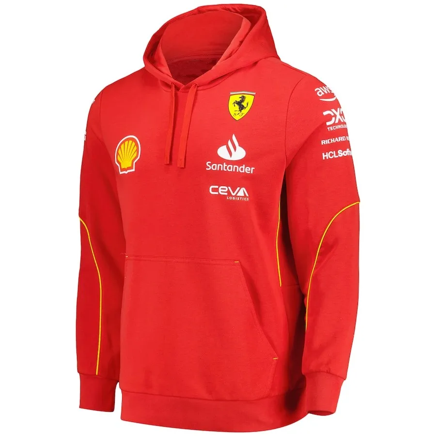 Felpa con cappuccio da uomo Formula1 Team Racing Stampa 3D Pullover a maniche lunghe Felpe sportive da allenamento oversize per maglione da uomo