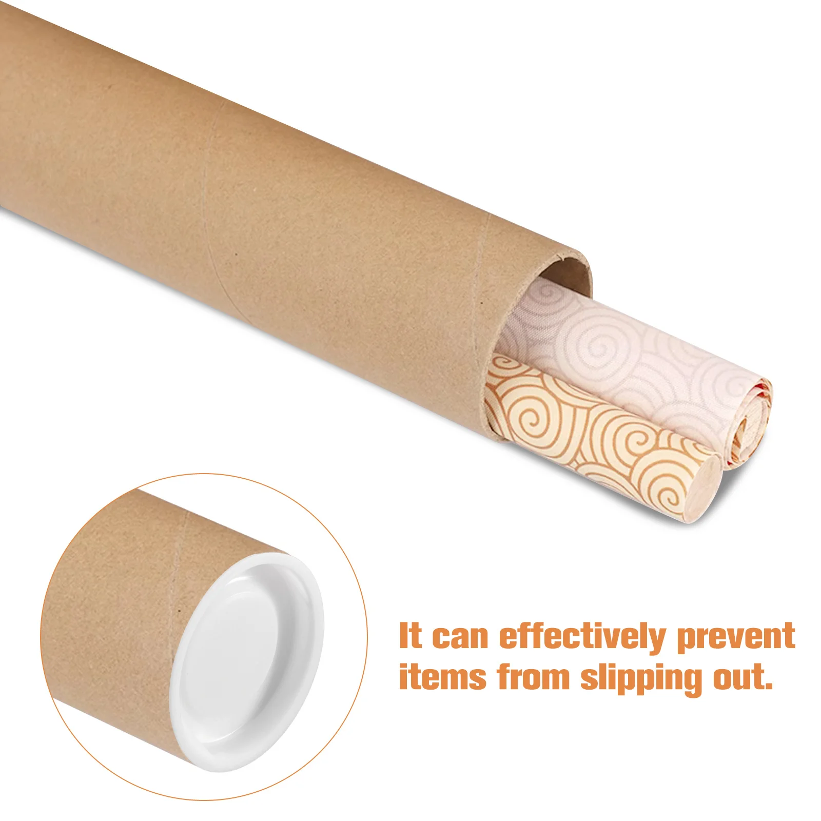 100Pcs Round End Caps for Paper Tubes Plastic Plug Caps Small Mailing Tube Covers Poster Tube Protection Multi-Use