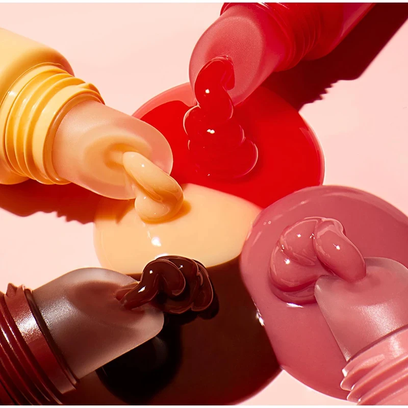 Feuchtigkeitsspendender Peptid-Lipgloss, transparentes getöntes Lippen-Schutzöl, feuchtigkeitsspendend, Lippenbalsam, aufpolsterndes, feuchtigkeitsspendendes Lippenglasur-Make-up