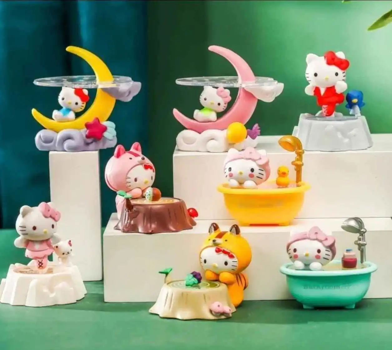 

Новая коллекционная серия: 8 сборных кукол, серия «Лунный лес» — Кот, катящийся на коньках, Милая утка, Сцена в ванной. Праздничный сюрприз, подарки для девочек.