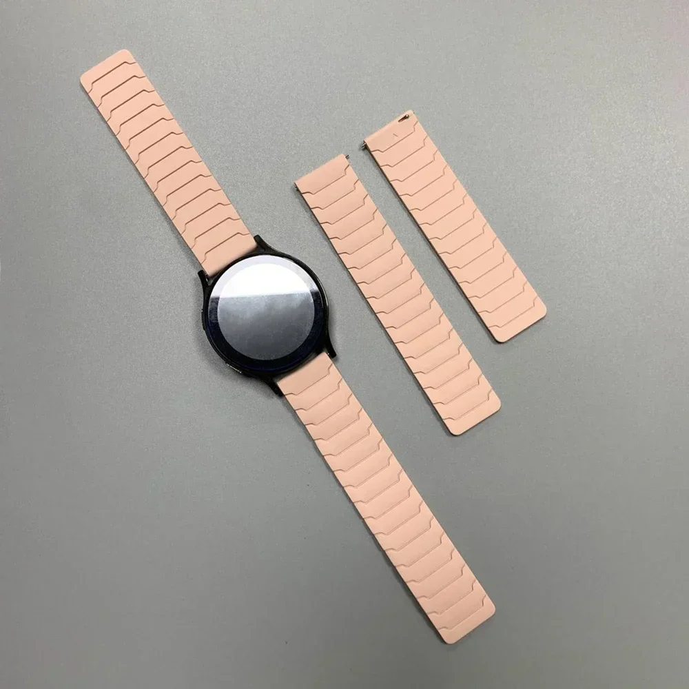 20/22 mm Magnetarmband für Huami AMAZFIT BIP 6 5 UNITY Silikon-Schlaufenband GTR 4/3/3 Pro 2e GTS 4 mini 3 BALANCE Sportarmband