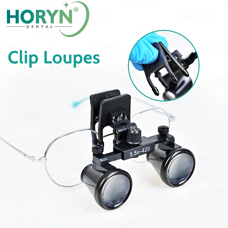 Horyn 2.5X 3.5X Adjustable Dental Loupes Surgical Magnifying Glass Optical Lens Dentist Head Loupe for Oral Surgery
