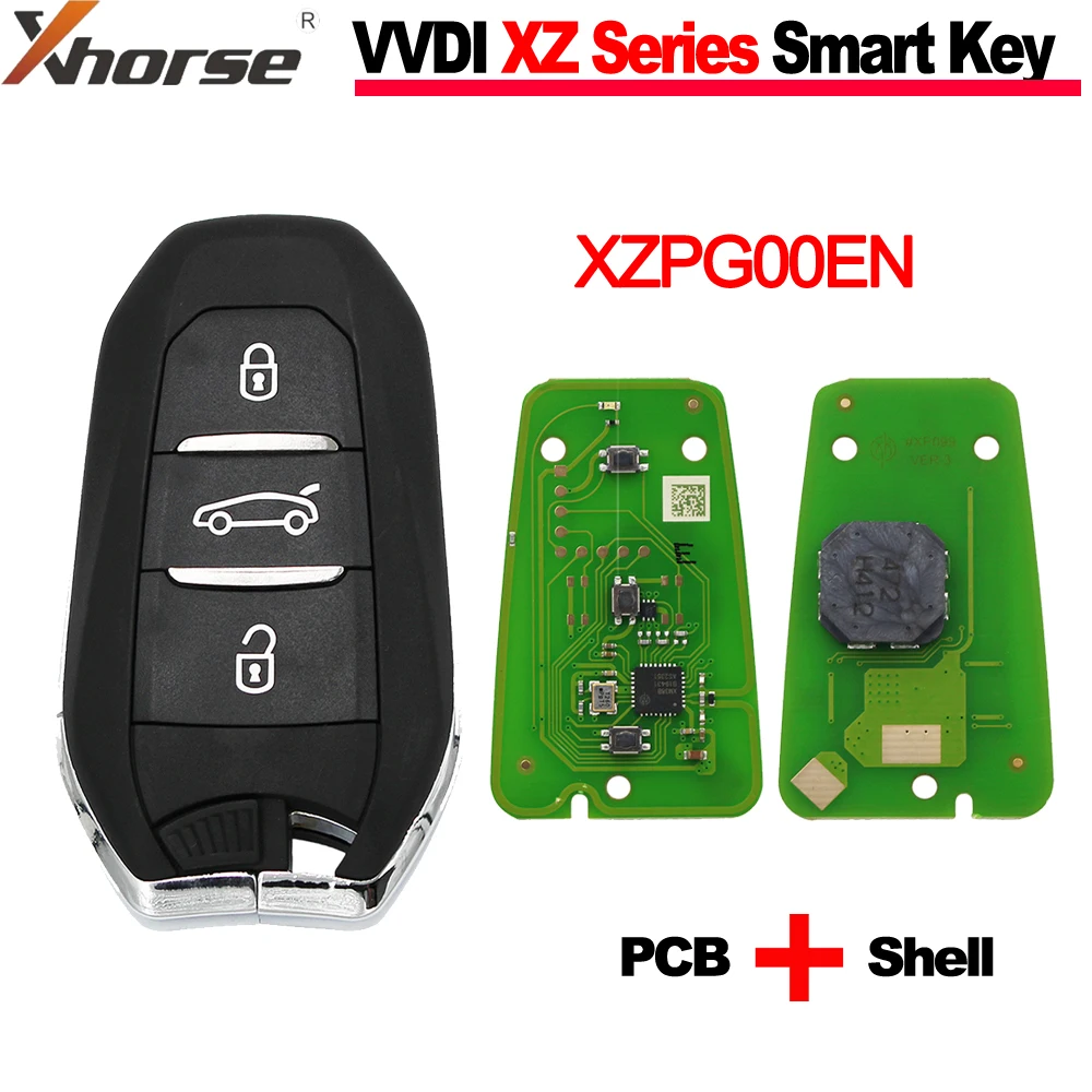 Xhorse XZPG00EN Special Smart Key Board Exclusively PCB With 3Buttons for Peugeot&Citroen&DS Cars With Shell