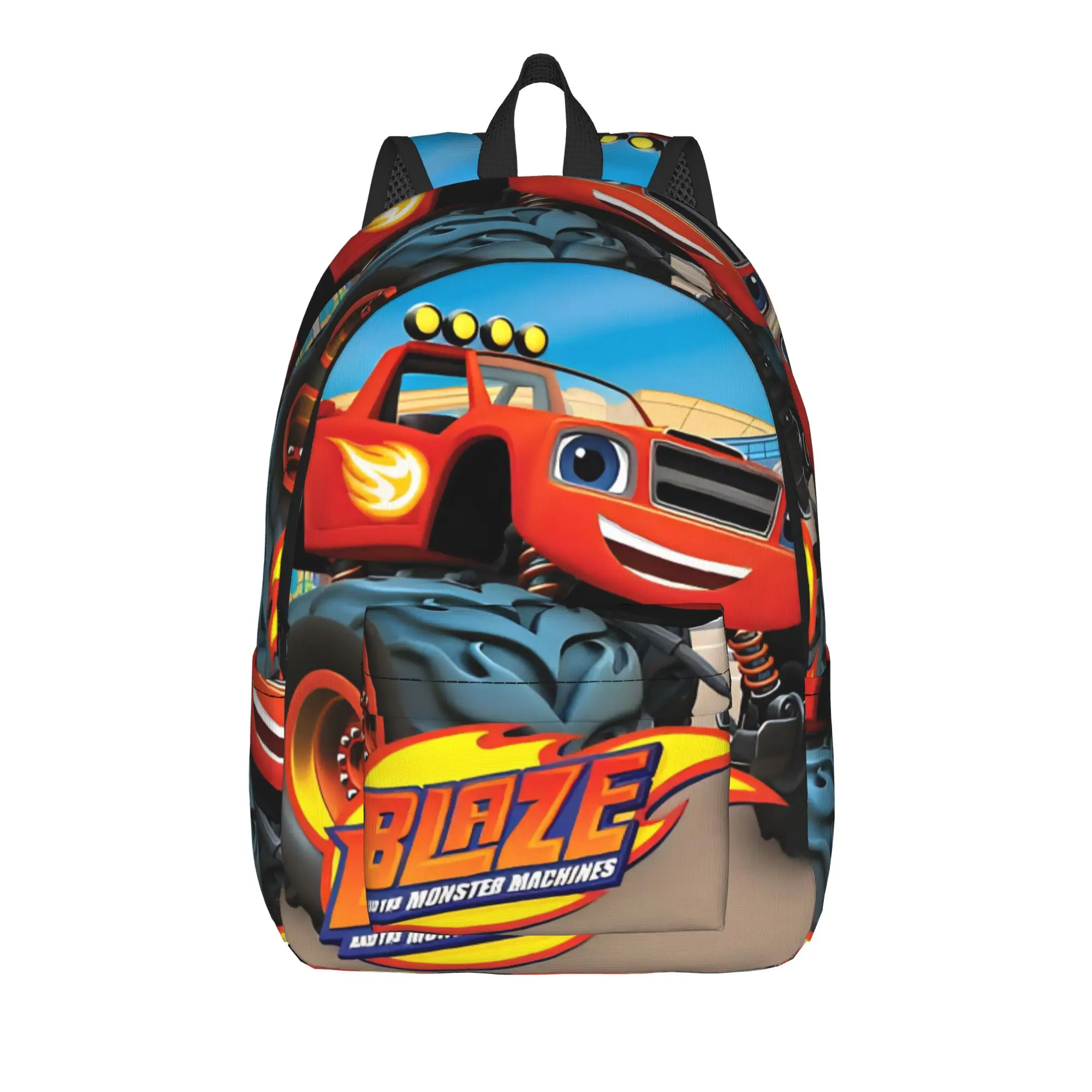 

Blaze and the Monster Machines Casual Backpack Sports Student Work Daypack for Men Women Laptop Canvas Bags