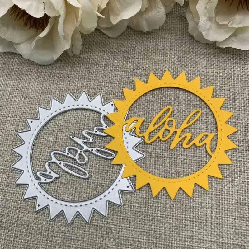 

Металлические вырубные штампы и трафареты ALoha Letter Sun Ring для скрапбукинга, декоративного рукоделия и творчества