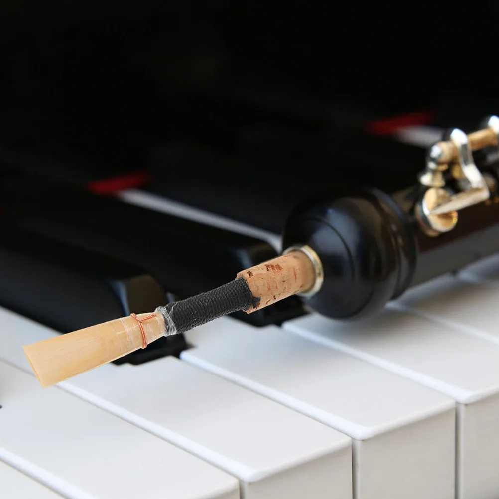 2Pcs High Quality Oboe Reed Fine Craftsmanship No Burrs Long Life for Various Performance Occasions Portable Design
