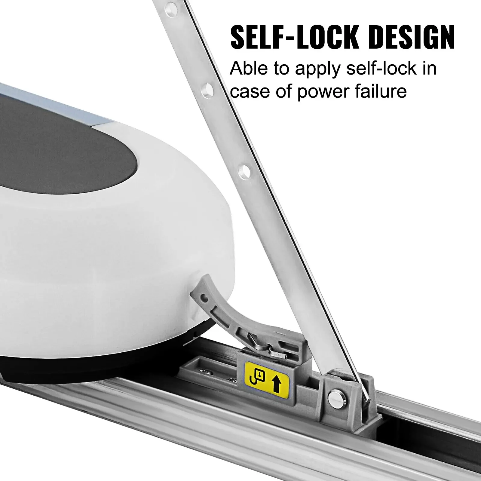 VEVOR Quiet Lift Chain Drive Garage Door Opener with Extremely Quiet AC Motor,with Remote Control,800/1000 N Pulling Force