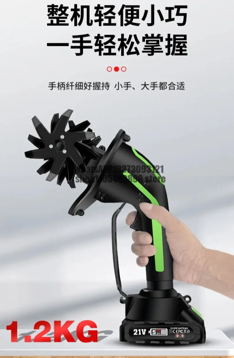 Lithium ion rotary tiller rechargeable micro tiller farm handheld electric scarifier