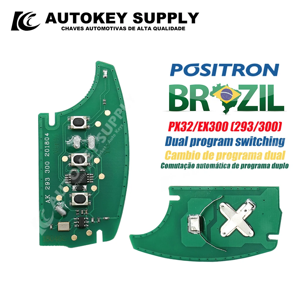 AutokeySupply AKBPCP094 Positron High-Quality Remote Key Alarm System, - Double Program PX32 EX300 330 360 For Hyundai