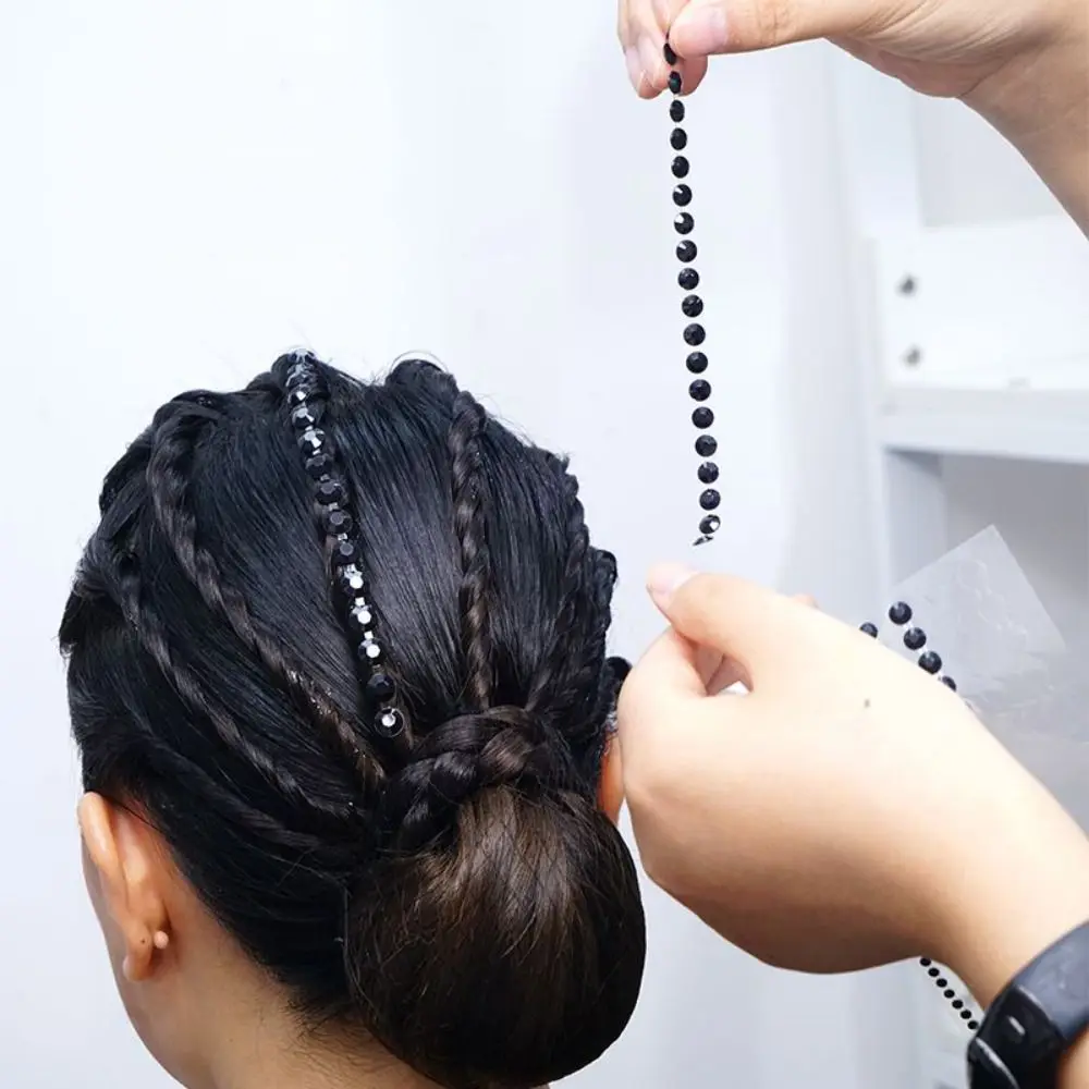 ملصقات جواهر الوجه، ملصقات وشم مؤقتة، تزيين حجر الراين للشعر، ملصق لاصق للوجه، شريط طويل من حجر الراين #5