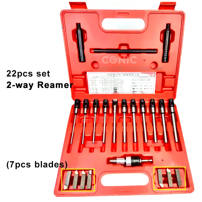 29 قطعة مصنع متعدد المواصفات صمام مخرطة الصناعية الصف صمام أحادي الجانب مقعد أداة تجليخ مملة القاطع دليل مخرطة