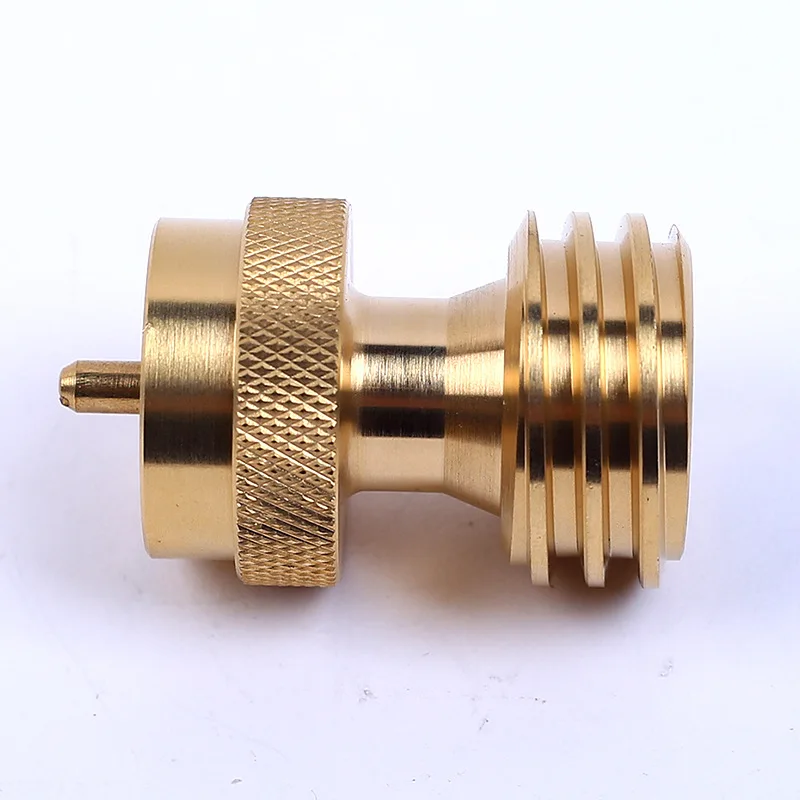North American standard propane tank adapter universal gas cylinder 1 pound to 20 pound propane tank brass adapter converter